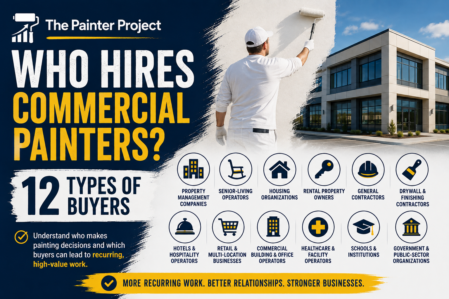 Who Hires Commercial Painting Contractors? 12 Types of Buyers